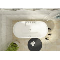 White Color Classic Oval Freestanding Soaking  Acrylic Bathroom Tub